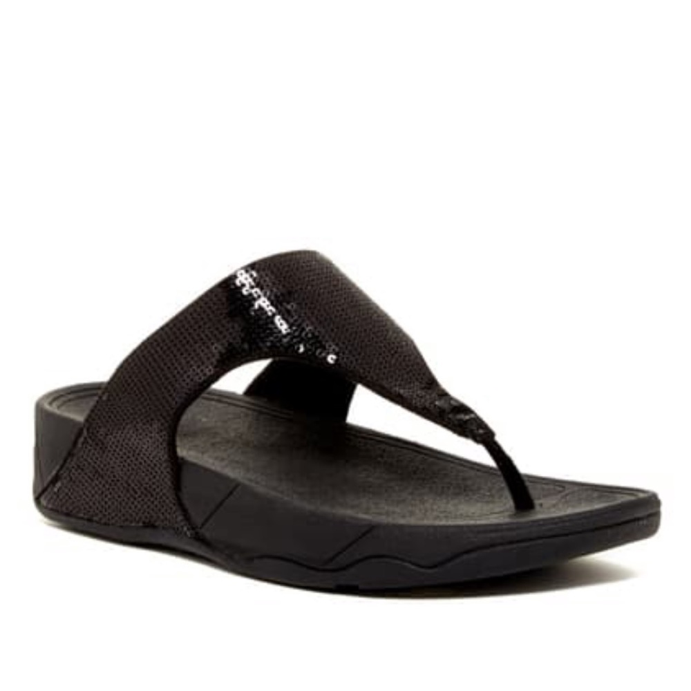 Fitflop ELECTRA CLASSIC Sequin Thong Black